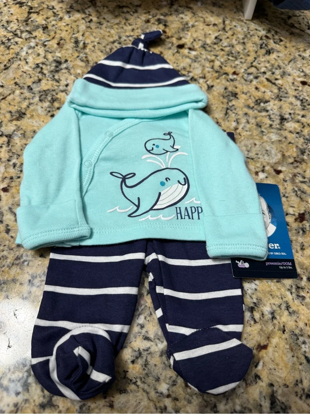Rachel Zoe Kids Matching Dino Set in Cream and Blue, size 0 to 3 months  #6